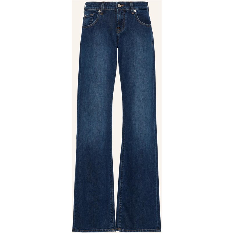 7 For All Mankind Jeans Low Straight Straight Fit blau