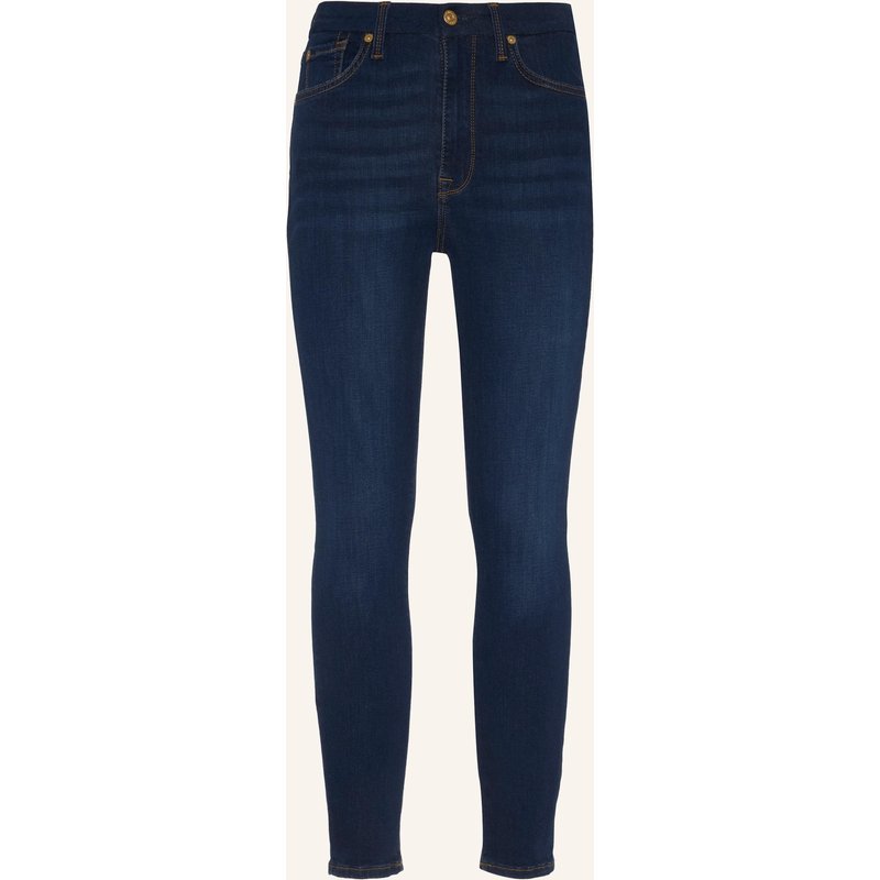 7 For All Mankind Jeans Hw Ankle Skinny Skinny Fit blau