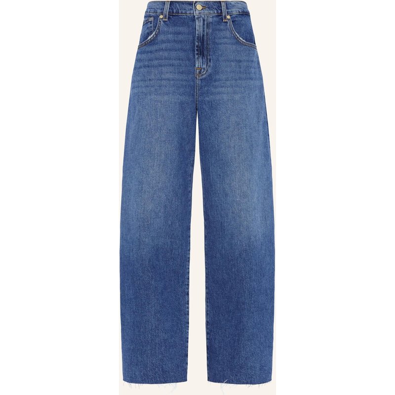7 For All Mankind Jeans Bonnie Curvilinear Wide Leg Fit blau