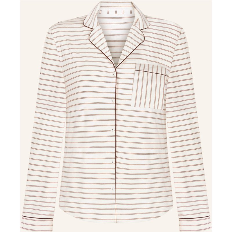 Hunkemöller Pyjama-Jacke Jersey Essential weiss