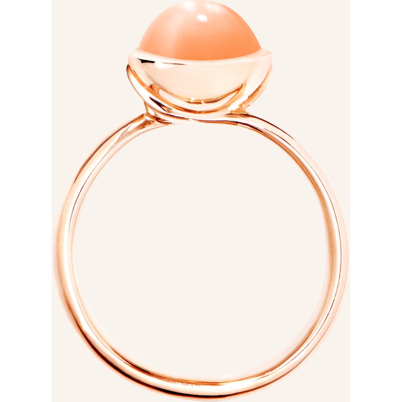 Tamara Comolli Ring Ring Bouton Small Moonstone Orange Aus 18k Roségold Mit Oranger Mondstein rosegold