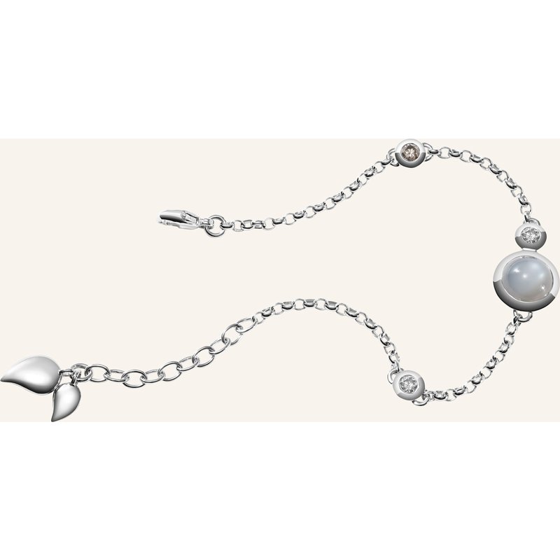Tamara Comolli Armband Bracelet Bouton Mini Chain 'Cashmere' - Small/Medium 18k Weißgold silber