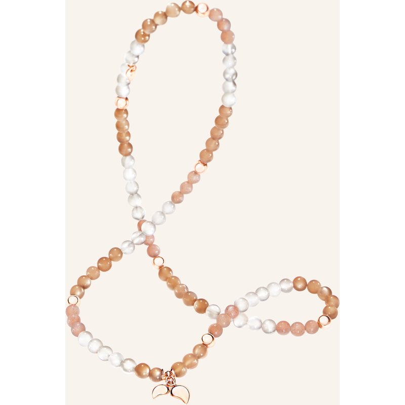 Tamara Comolli Armband Bracelet India 'Camel' Medium Aus 18 Karat Roségold Und Mondsteinen rosegold