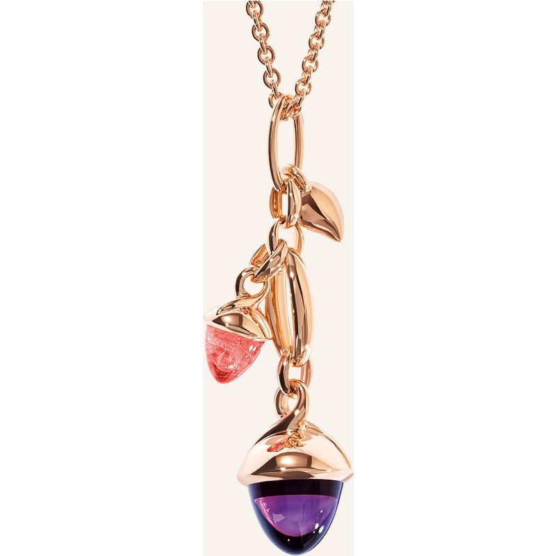 Tamara Comolli Ohrhänger Ohrhänger Mikado Dangling 2 Acorns - 'Wildberry' 18k Roségold rosegold