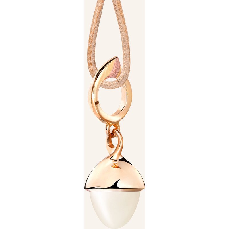 Tamara Comolli Anhänger Pendant Mikado Flamenco Moonstone Sand/White Aus 18 Karat Roségold Mit Sandfarbenem Mondstein rosegold