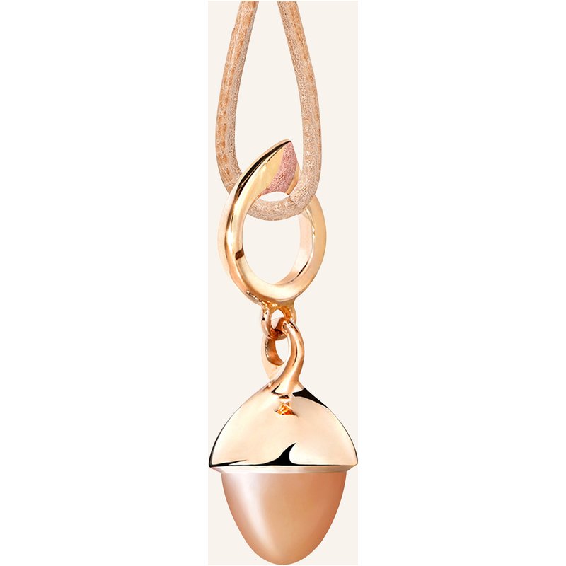 Tamara Comolli Anhänger Pendant Mikado Flamenco Moonstone Brown Brauner Mondstein 18k Roségold rosegold
