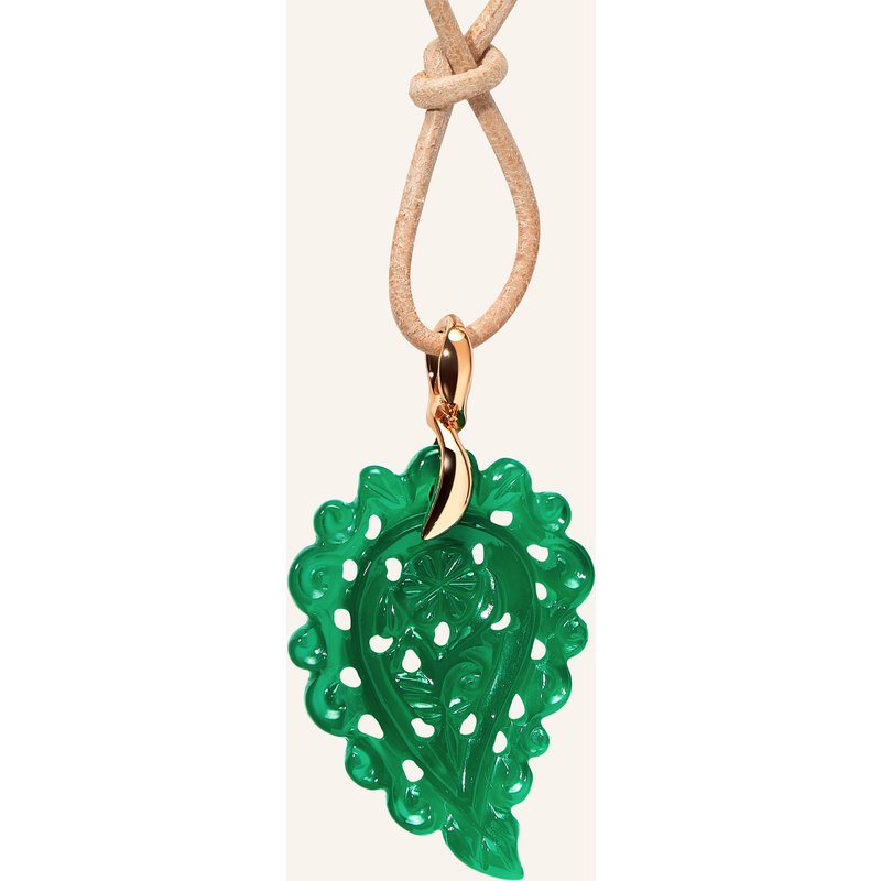 Tamara Comolli Anhänger Pendant India Small Green Onyx Aus 18 Karat Roségold Und Grüner Onyx rosegold