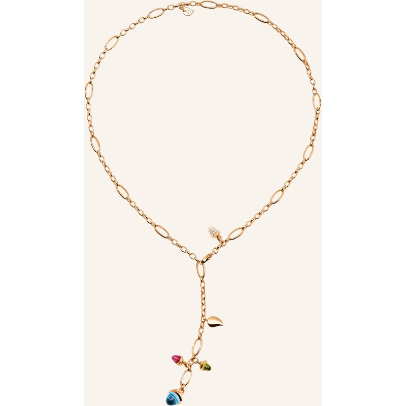 Tamara Comolli Halskette Necklace Mikado Delicate 51 Cm 'Candy' With Diamond Pavé Candy Mit Diamant Pavé rosegold