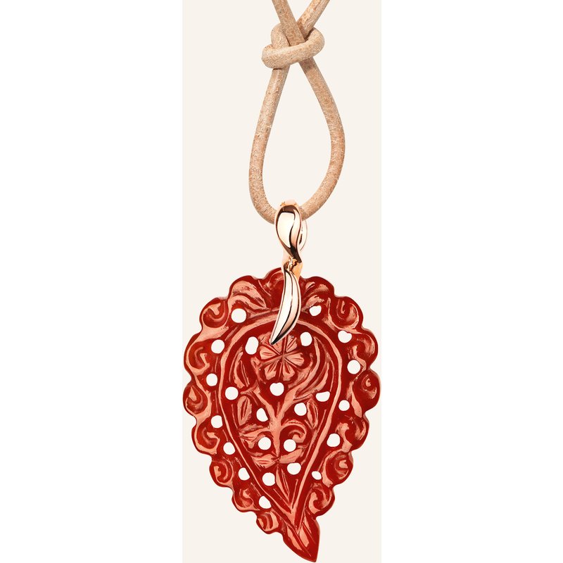Tamara Comolli Anhänger Pendant India Small Terra Onyx Aus 18 Karat Roségold Und Onyx Terra rosegold