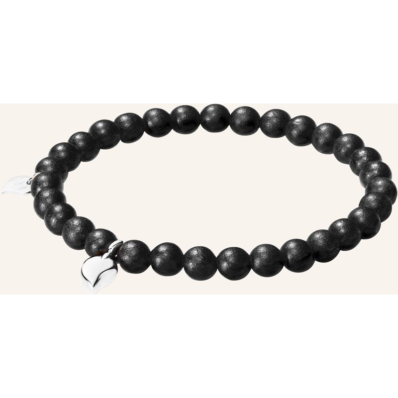 Tamara Comolli Armband Bracelet India Ebony Drop Medium Ebenholz 18k Weißgold silber