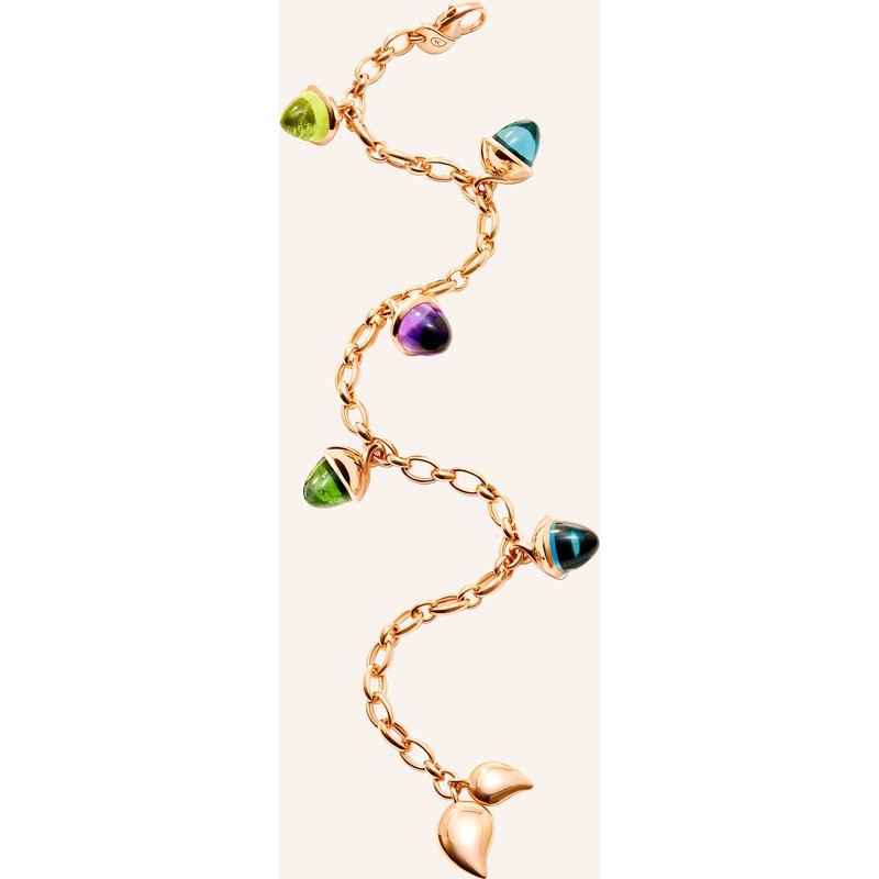 Tamara Comolli Armband Mikado Flamenco Charm Armband In 'Aurora 18k Roségold rosegold