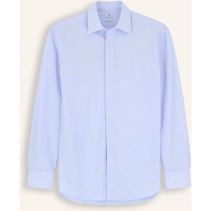 Boggi Milano Jerseyhemd Regular Fit blau