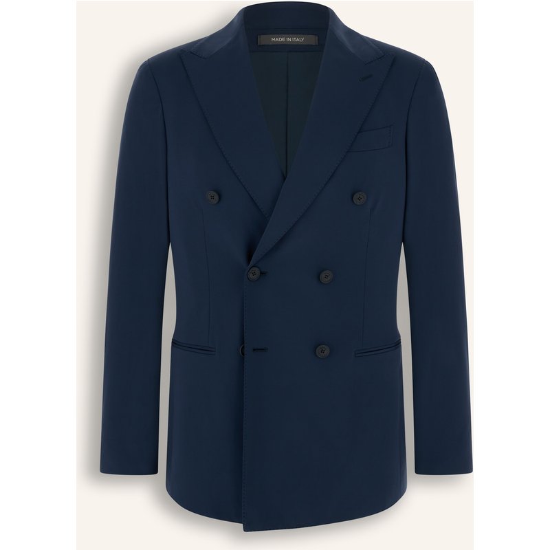 Boggi Milano Sweat-Sakko blau