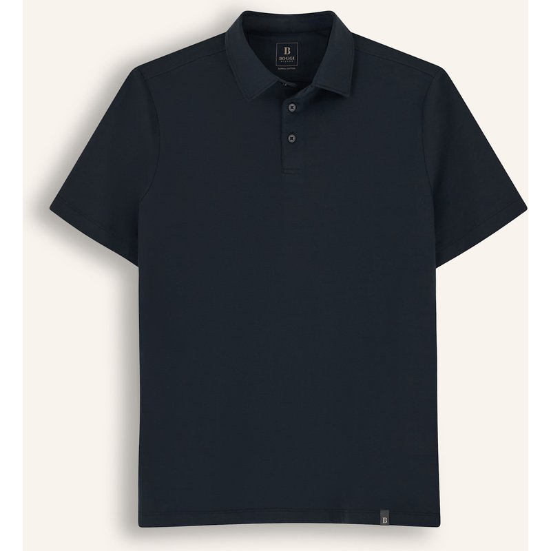 Boggi Milano Poloshirt schwarz