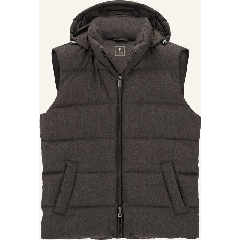 Boggi Milano Daunenweste Aus Cashmere braun