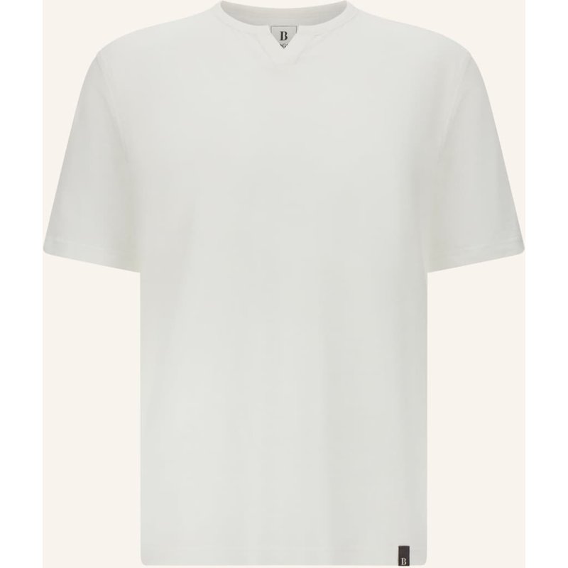 Boggi Milano T-Shirt Aus Leinen weiss