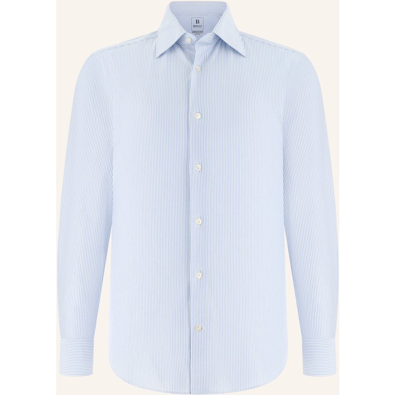 Boggi Milano Jerseyhemd Regular Fit blau