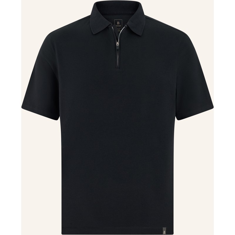 Boggi Milano Piqué-Poloshirt schwarz