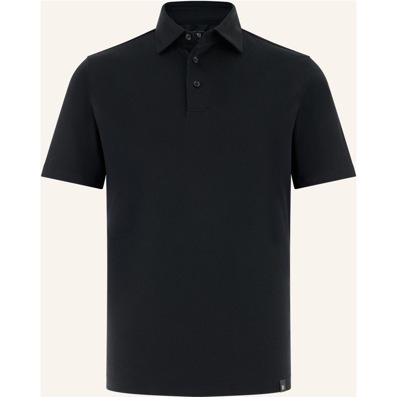 Boggi Milano Piqué-Poloshirt schwarz
