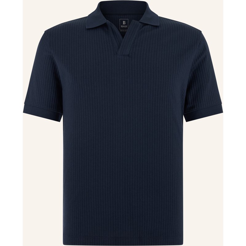 Boggi Milano Piqué-Poloshirt blau