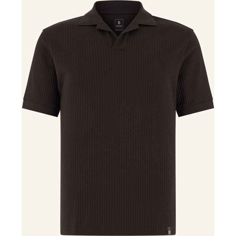 Boggi Milano Piqué-Poloshirt braun