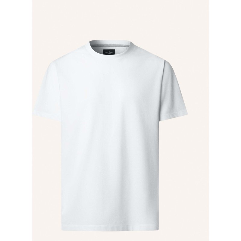 Hackett London T-Shirt Pima Cotton Tee weiss