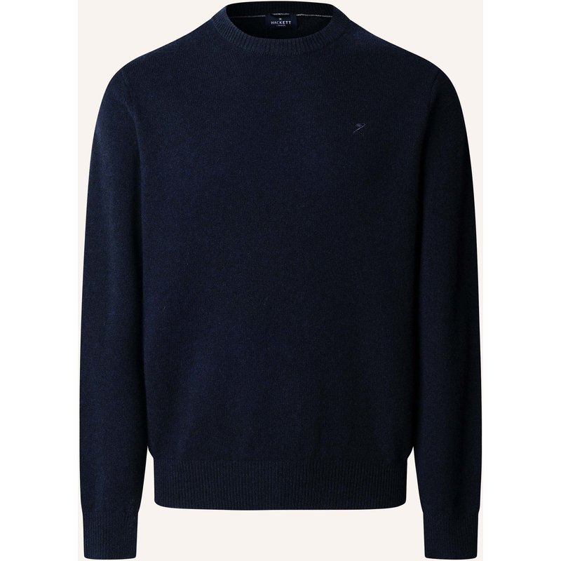 Hackett London Pullover Lambswool Crew blau