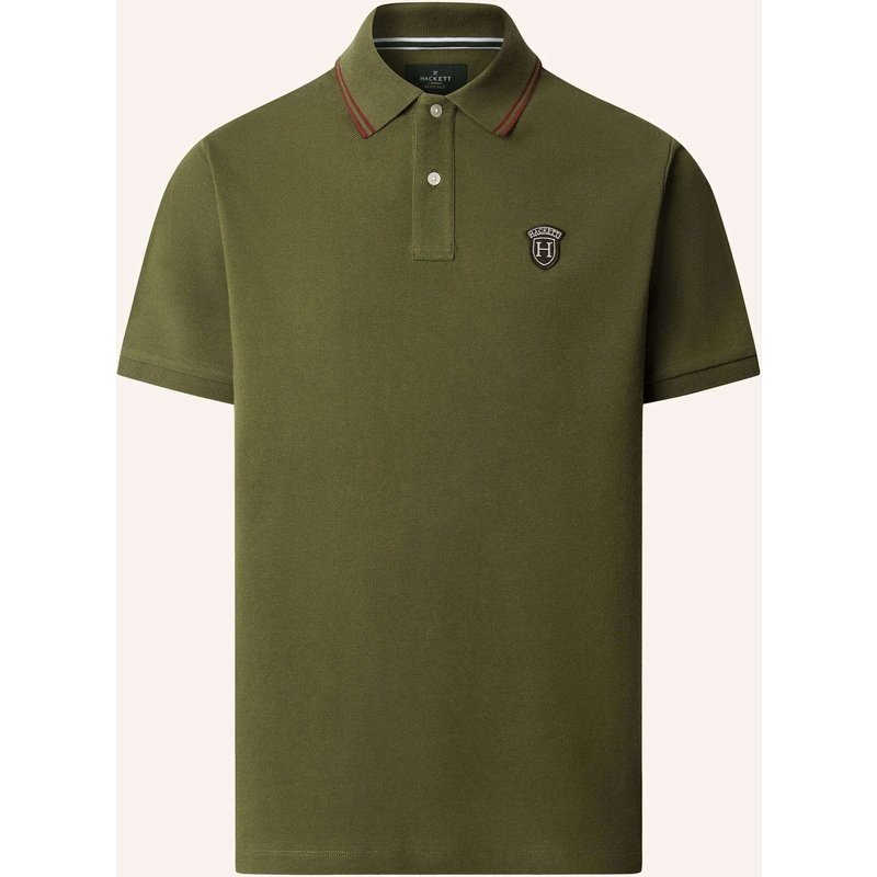 Hackett London Poloshirt Heritage Badge Polo gruen
