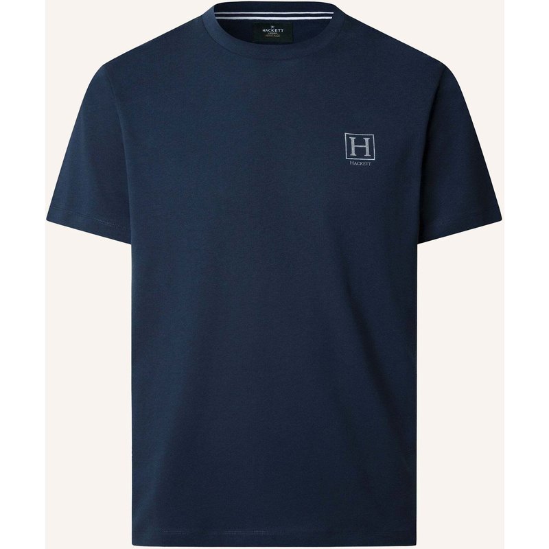 Hackett London T-Shirt Heritage H Small Logo blau