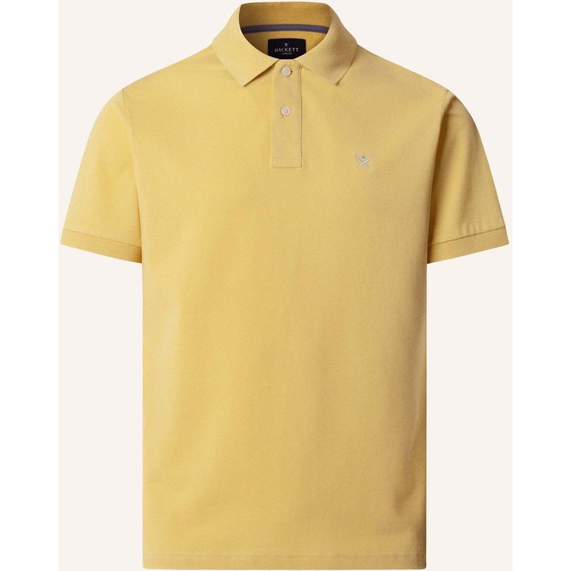 Hackett London Poloshirt Slim Fit Logo gelb