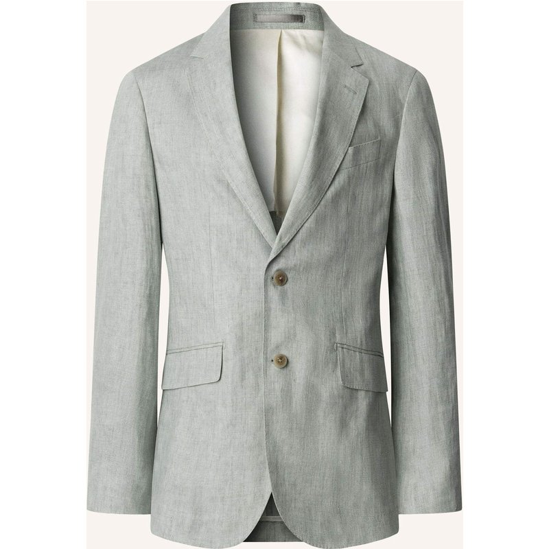 Hackett London Sakko Linen Delave Hopsack gruen