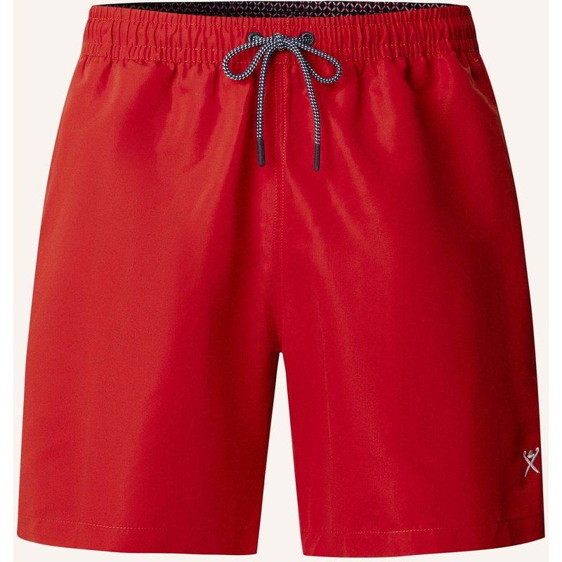 Hackett London Badeshorts Icon Solid rot
