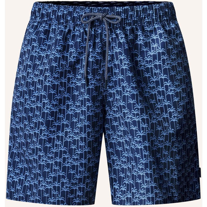 Hackett London Badeshorts Palms blau