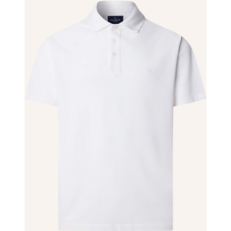Hackett London Poloshirt Gmd Pique Ss weiss