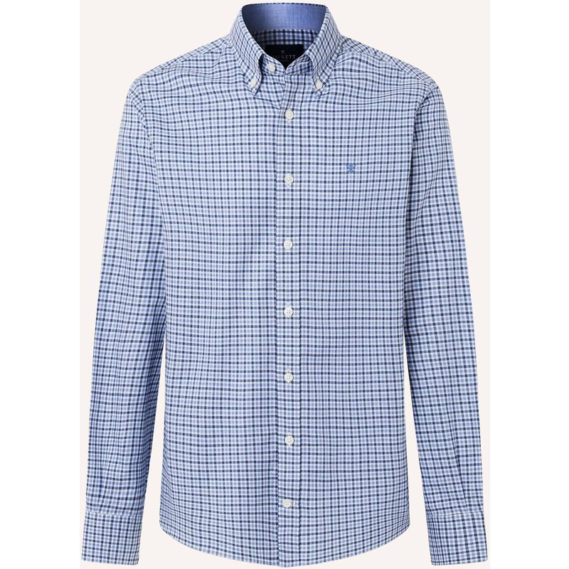 Hackett London Freizeithemd Three Color Gingham blau