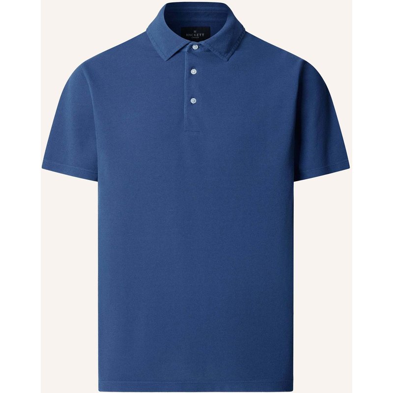 Hackett London Poloshirt Gmd Pique Ss blau