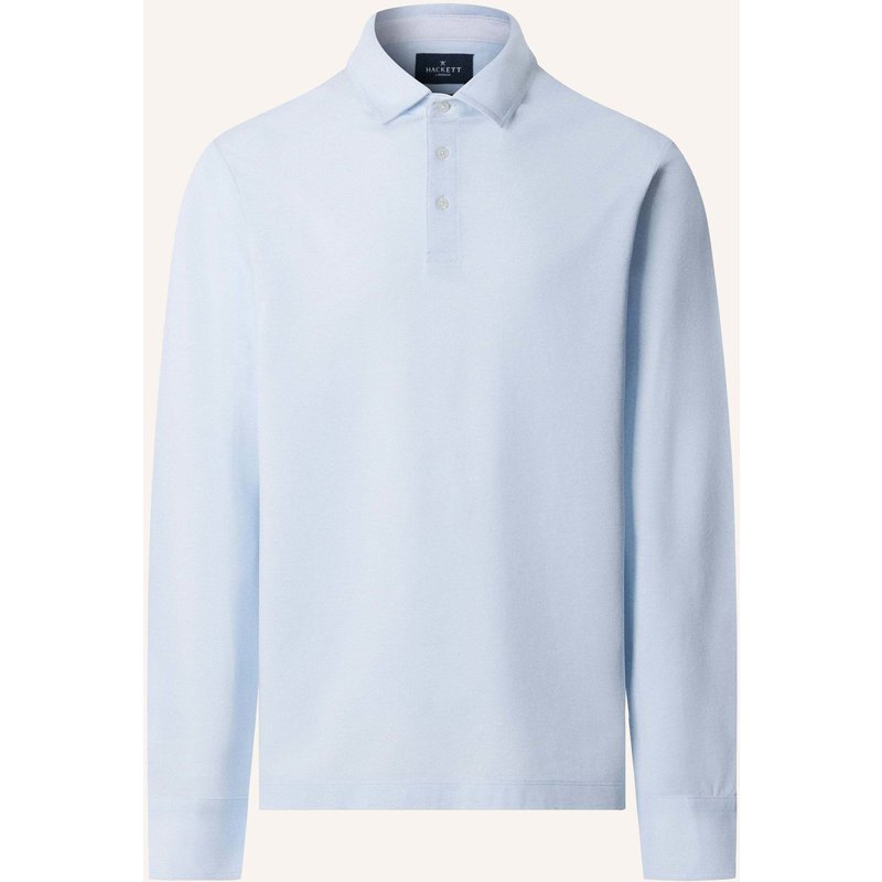 Hackett London Poloshirt Oxford Pique Polo Ls blau