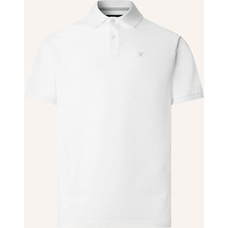 Hackett London Poloshirt Slim Fit Logo weiss