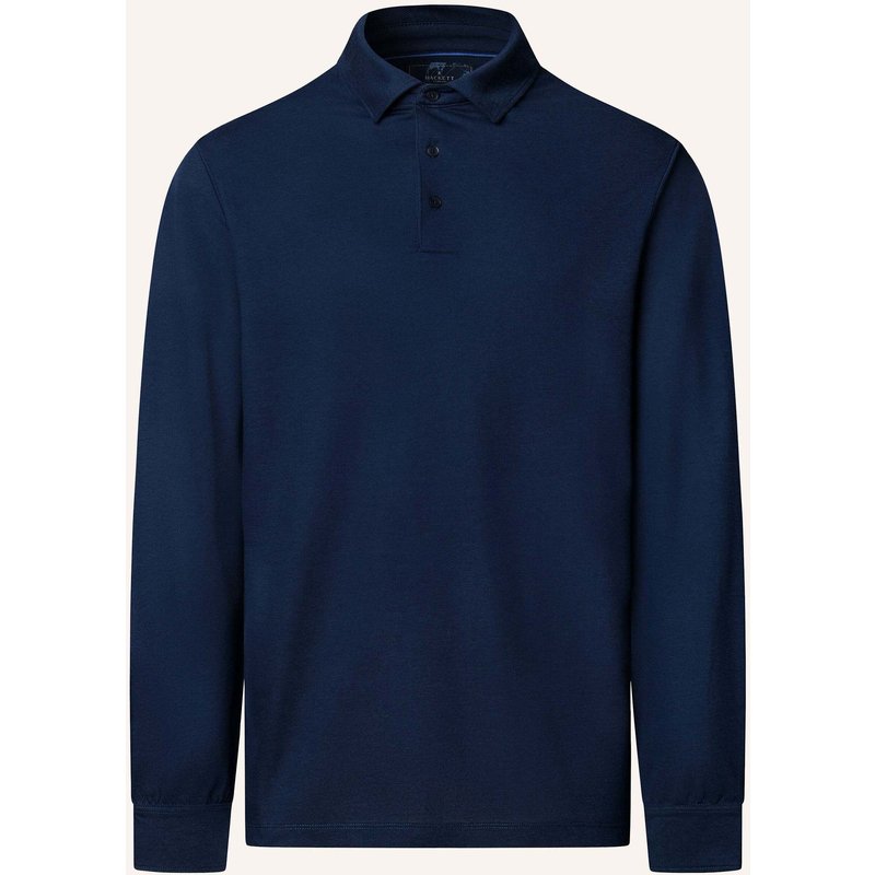 Hackett London Poloshirt Ttvl Pique Polo Ls blau