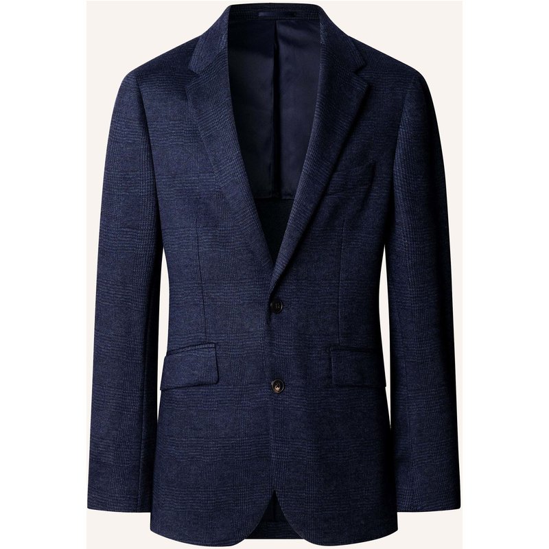 Hackett London Sakko Ttvl Gchk Knit Cc blau