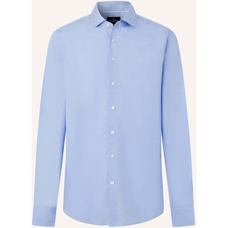 Hackett London Freizeithemd City Solid Eoe blau