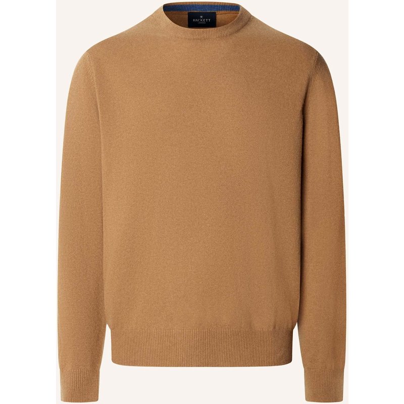 Hackett London Pullover Merino Cash Mix Crew beige