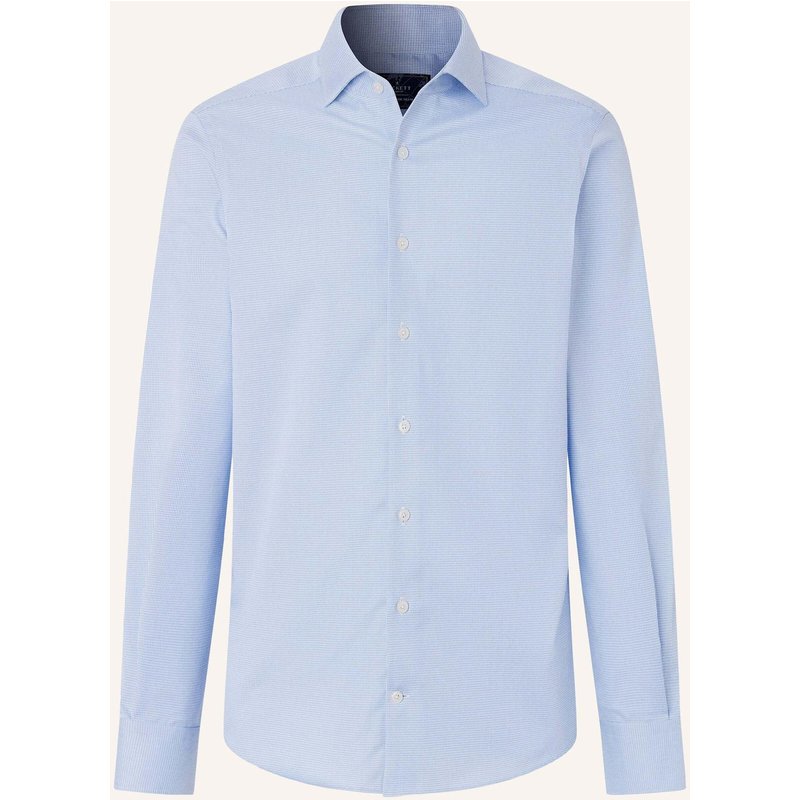 Hackett London Freizeithemd Ttvl Easycare Ptooth blau
