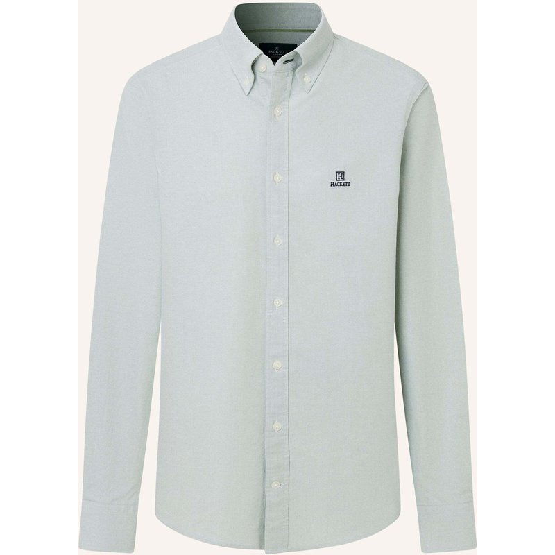Hackett London Freizeithemd Heritage Ess Solid Ox gruen