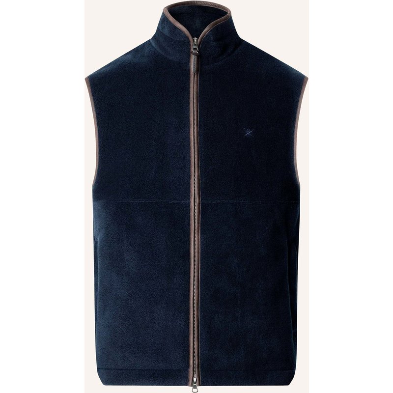 Hackett London Sweatshirt Polar Fleece Gilet blau