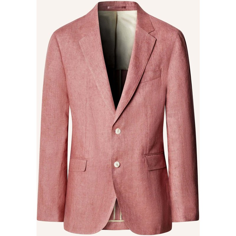 Hackett London Sakko Linen Delave Hopsack pink