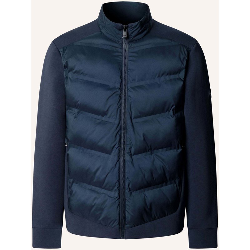 Hackett London Sweatshirt Hs Ultra Hybrid Fz blau