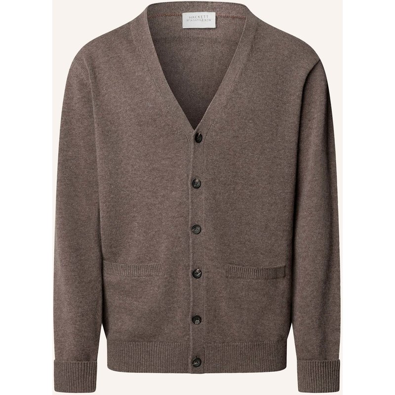 Hackett London Strickjacken Cardigan Sr Jersey Knit Cardi braun