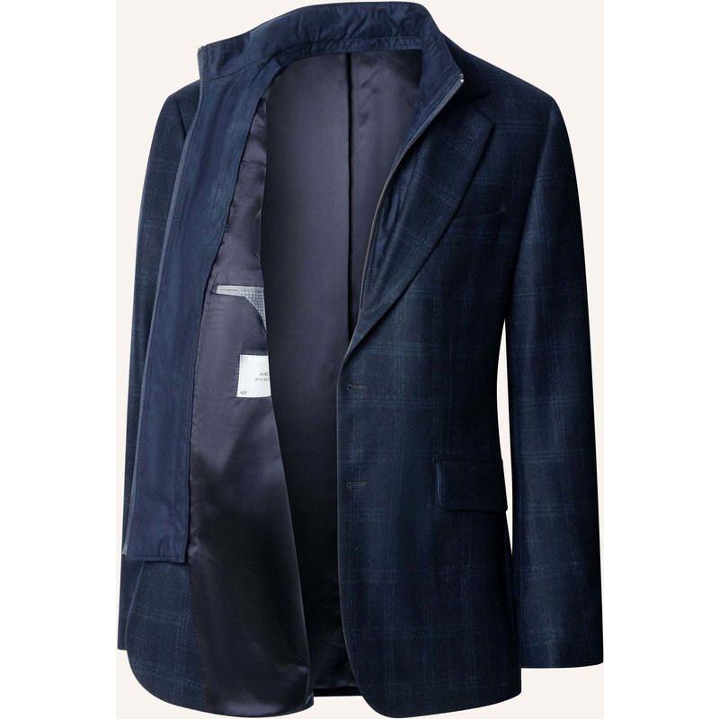 Hackett London Anzug Sr Bib Subtle Chk blau