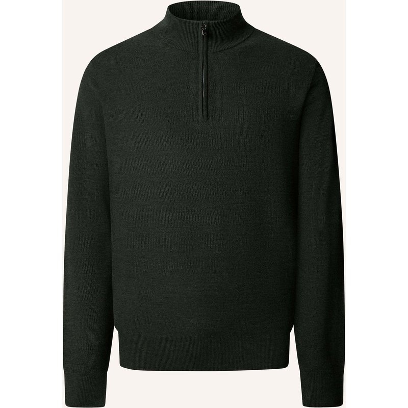 Hackett London Pullover Sr Stitch Hzip gruen